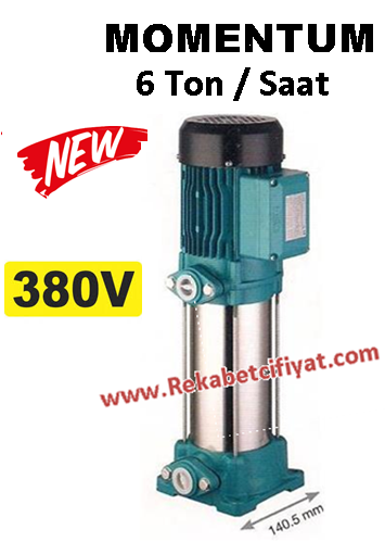 MOMENTUM PVP 4-8 3HP 380V Dik Mİlli Noril (Plastik) Fanlı Pompa