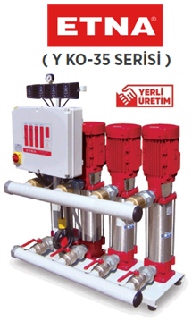 Etna Y3 KO 35/8-150 20hp 380v Üç Pompalı Elektrikli Alarm Kitli Yangın Hİdroforu