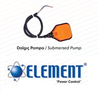 Element FTE-60K2 0.60 mt Kauçuk Kablolu Dalgıç Pompa Kauçuk Seviye Flatörü