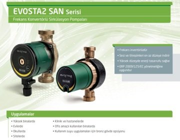 Dab Evosta2 11/85 SAN R (İÇ DİŞLİ) Bronz Gövdeli Dişli Frekans Kontrollü Sirkülasyon Pompası