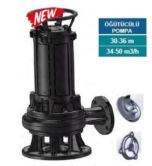 Momentum P3000H 4Hp 380V Döküm Gövdeli Parçalayıcılı Bıçaklı Öğütücülü Foseptik Pompa