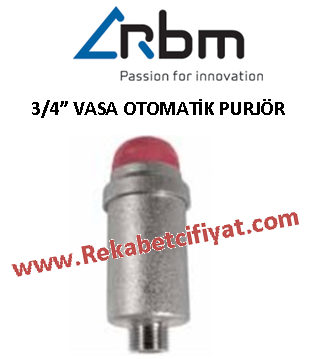 RBM 3/4'' Vasa OtomatİK Hava Purjör ( Otomatik Hava Tahliye)