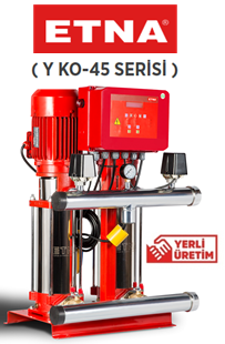 Etna Y2 KO 45/6-185 25hp 380v İki Pompalı Elektrikli Alarm Kitli Yangın Hİdroforu