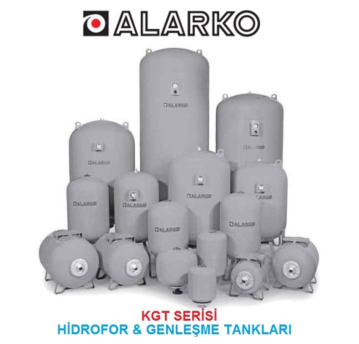 Alarko KGT 80Y  80 Litre 10 Bar Yatık Kapalı Tip Hidrofor ve Genleşme Tankı