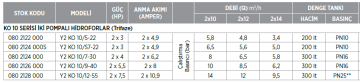 Etna Y2 KO 10/S7-22 3hp 380v İki Pompalı Elektrikli Alarm Kitli Yangın Hİdroforu