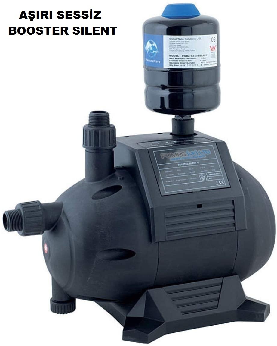 Dab Booster Silent 3 M / 0.75 HP 220V 3 Kademeli Kendinden Emişli Aşırı Sessiz Paket Hidrofor (67 db)