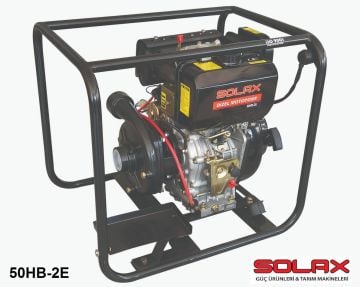 Solax 50HB-2E   2'' X 2'' Dizel İpli-Marşlı Yüksek Basınçlı Motopomp (Su Motoru / Aküsüz)