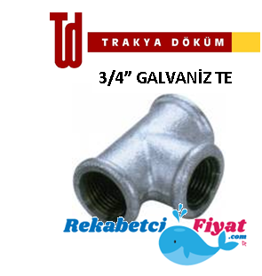 TRAKYA DÖKÜM 3/4'' Galvaniz Te