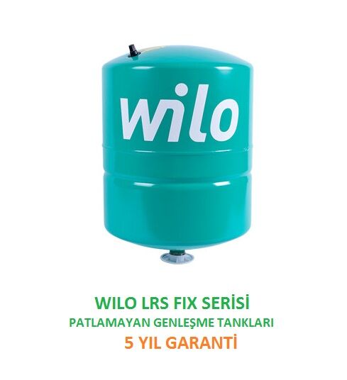 Wilo LRS Fix 19 V - 19 Litre Dikey Tip Ayaksız Sabit Membranlı Patlamayan Genleşme Tankı (5 yıl garanti) / Bakım gerektirmez