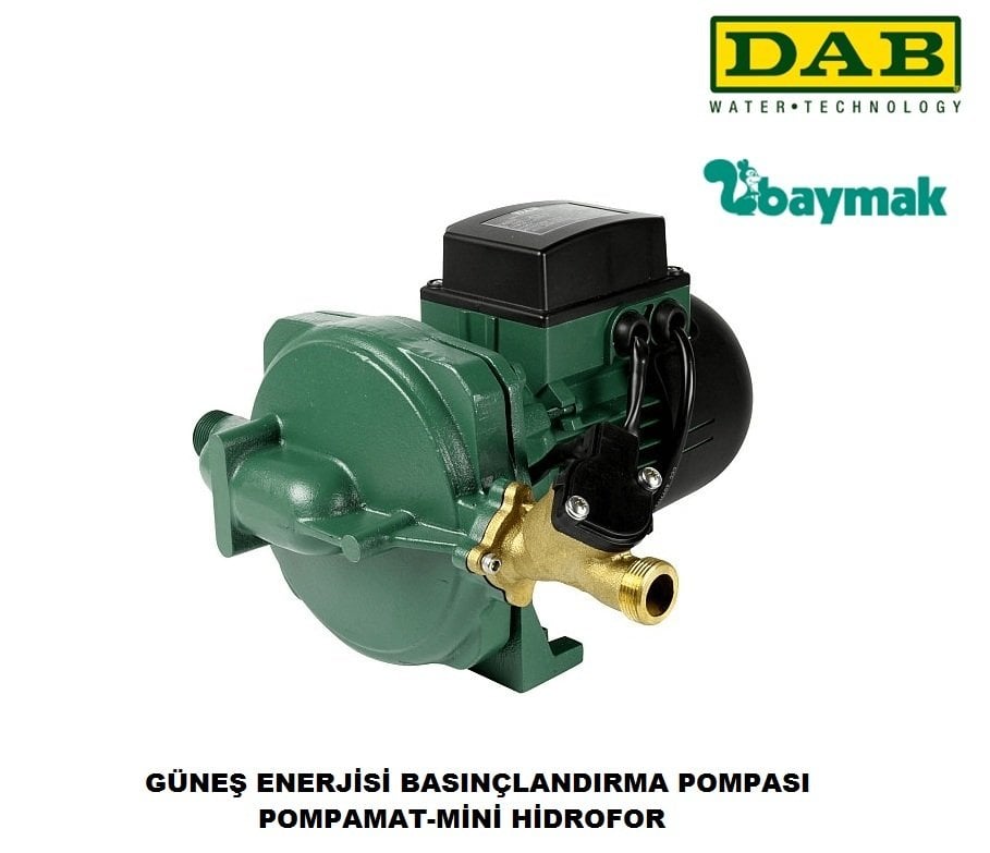 Dab K 20-9 HA   0.03W 220V  Güneş Enerji Pompası Mini Hidrofor - Akış Şalterli Basınçlandırma Pompası (Pompamat)