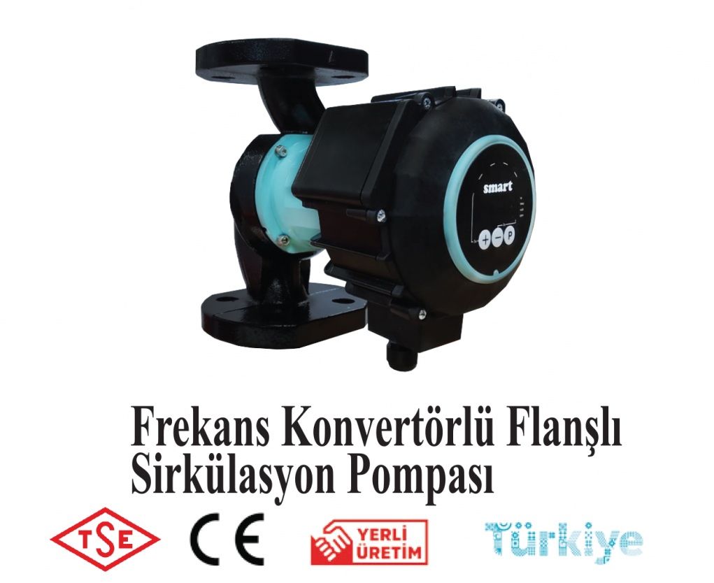 SMART  SPM 40/10 220 F inv  DN40  FREKANS KONTROLLÜ FLANŞLI ECO DESIGN SİRKÜLASYON POMPASI