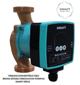 SMART DN 25 SİRİUS BRONZ GÖVDE  FREKANS KONTROLLÜ DİŞLİ ECO DESIGN SİRKÜLASYON POMPASI - Özel fiyat teklifi için bizi arayınız.