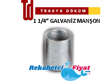 TRAKYA DÖKÜM 1 1/4'' Galvaniz Manşon