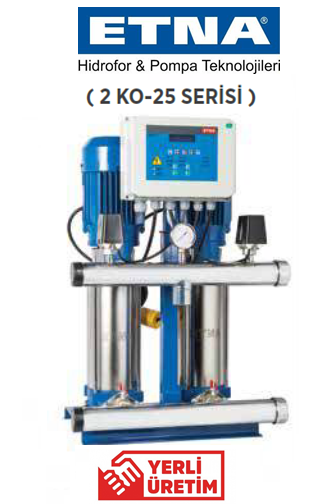 Etna 2 KO 25/3-30 4hp 380v İki Pompalı Çok Kademeli Paket Hidrofor