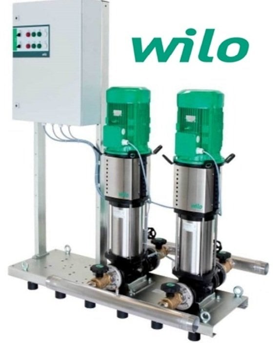 Wilo COE2-Helix FIRST V 411-5/16/E/S/1.5kW 380V 2HP İki Pompalı Kademeli Paslanmaz Paket Hidrofor