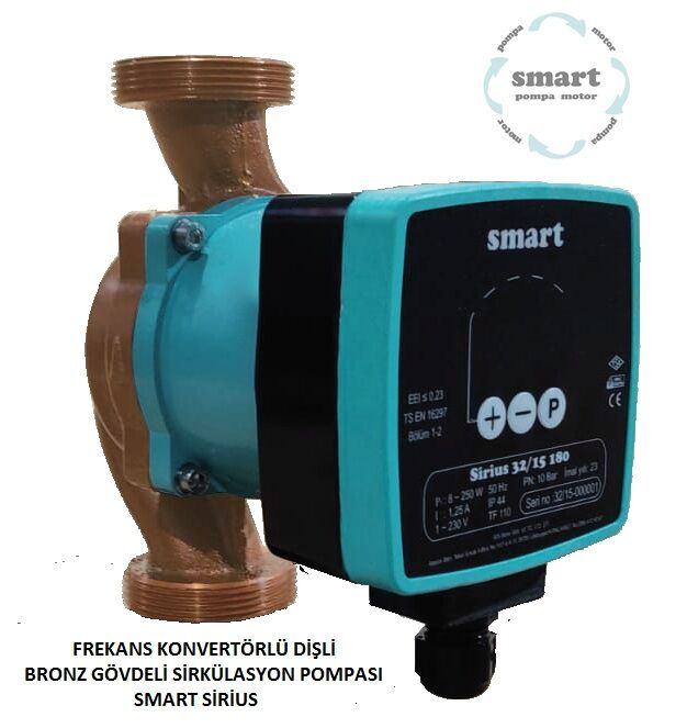 SMART DN 32 SİRİUS BRONZ GÖVDE  FREKANS KONTROLLÜ DİŞLİ ECO DESIGN SİRKÜLASYON POMPASI - Özel fiyat teklifi için bizi arayınız.