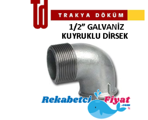 TRAKYA DÖKÜM 1/2'' Kuyruklu Dirsek