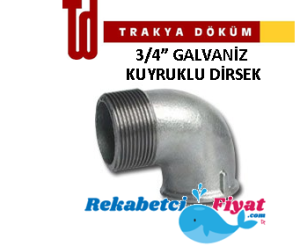 TRAKYA DÖKÜM 3/4'' Kuyruklu Dirsek