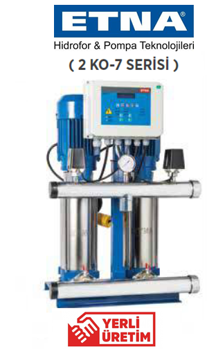 Etna 2 KO 7/9-30 4hp 380v İki Pompalı Çok Kademeli Paket Hidrofor