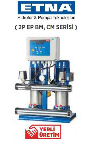 Etna 2P - EPH B M46 2hp 380v İki Pompalı Çok Kademeli Paket Hidrofor