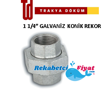 TRAKYA DÖKÜM 1 1/4'' Galvaniz Konik Rekor