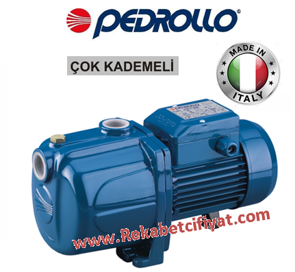 PEDROLLO PLURIJETm 4/100 1HP 220V Kademeli Döküm Gövdeli Jet Pompa