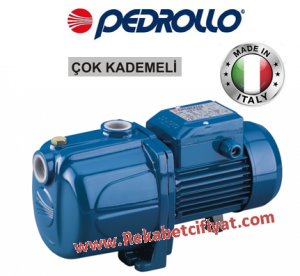 PEDROLLO PLURIJETm 4/100 1HP 220V Kademeli Döküm Gövdeli Jet Pompa