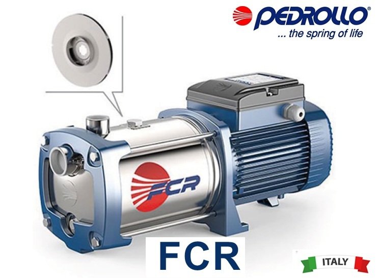 Pedrollo  FCR 130/5 (TRF)    2.5 Hp 380V  Komple Paslanmaz Yatay Kademeli Pompa