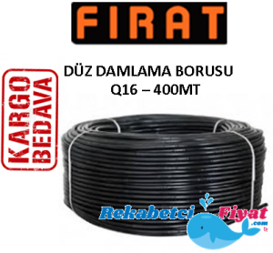 FIRAT Q16mm Düz Damlama Borusu