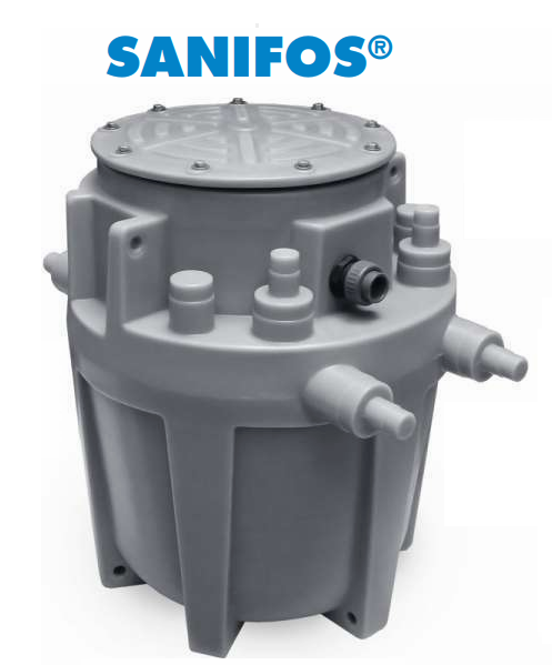 SANIHYDRO SANIFOS 280 1 GR S Bıçaklı Tek Pompalı 280lt Hazneli FosePtik Tahliye Cİhazı - Monofaze 220V