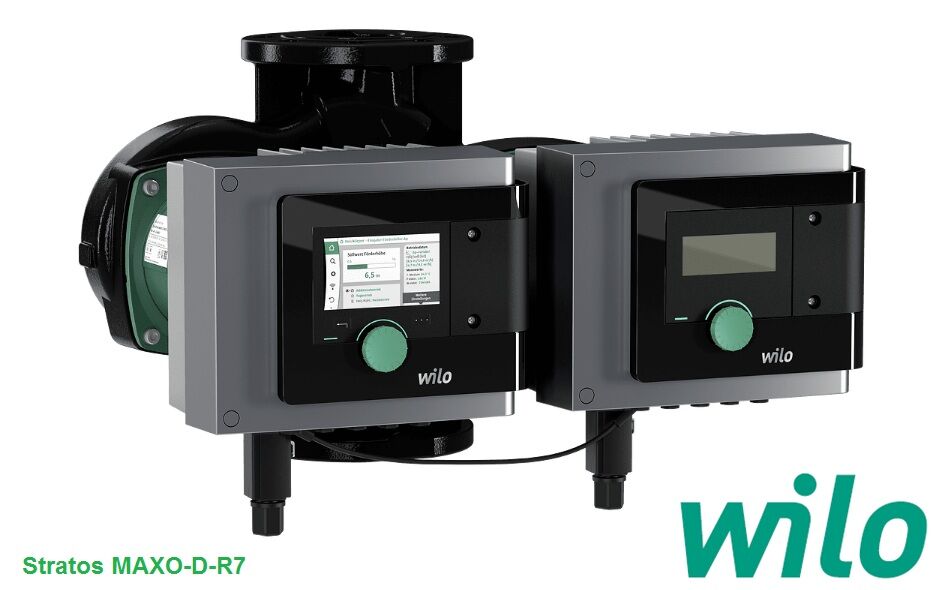 Wilo Stratos MAXO-D 40/0.5-12 PN6/10-R7 DN40 İkiz Pompalı Flanşlı Akıllı Frekans Kontrollü Sirkülasyon Pompa