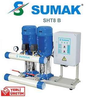 Sumak SHT6B 100/6 0.75Kw 220v İki Pompalı Düşey Milli Kademeli Hidrofor