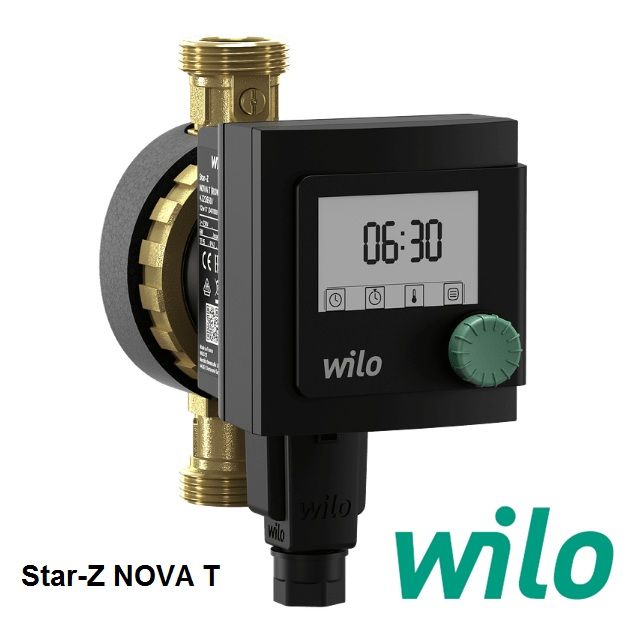 Wilo Star-Z NOVA T  Frekans Kontrollü Dişli Tip Bronz Gövdeli Kullanma Suyu Sirkülasyon Pompası