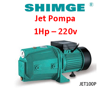 SHIMGE JET-100P 220V 1HP Döküm Gövdeli Jet Pompa