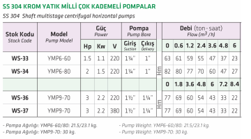 Water Sound SCM2-60 3hp 220v Çift Kademeli Santrifüj Pompa