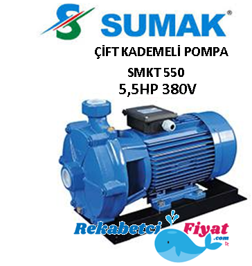 SUMAK SMKT550 5,5Hp 380V Çift Kademeli Santrifüj Pompa