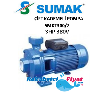 SUMAK SMKT300/2 3Hp 380V Çift Kademeli Santrifüj Pompa
