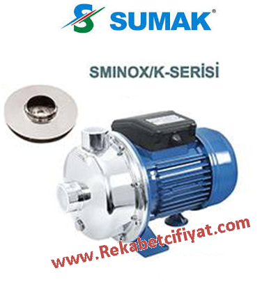 SUMAK SMINOX/K-150T 1,5HP 380V 1 1/4\'\' Çıkışlı Paslanmaz Santrifüj Pompa