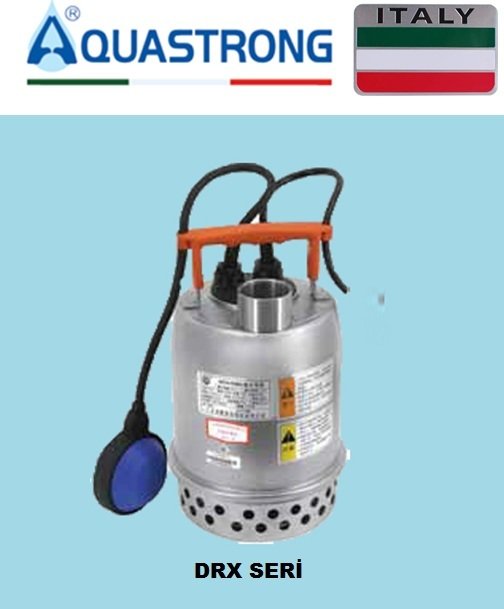 Aquastrong DRX 200 MA 1.5kW 220V Paslanmaz Çelik Gövdeli Kirli Su Drenaj Pompa