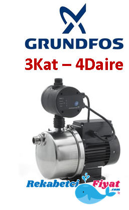 GRUNDFOS JPC 3 1.1HP 220V Akış Kontrol Cihazlı Paket Hidrofor