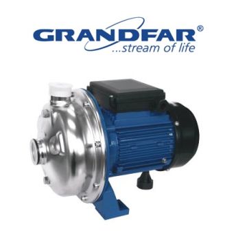 Grandfar GCD 200/185  2.5Hp 380V  Paslanmaz Çelik Gövdeli Tek Kademeli Santrifüj Pompa-Aisi 304