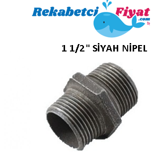 1 1/2'' Siyah Nipel