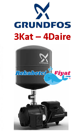 GRUNDFOS JPC 3 PT 18LT 1.1HP 220V Kendinden Tanklı Jet Pompalı Paket Hidrofor