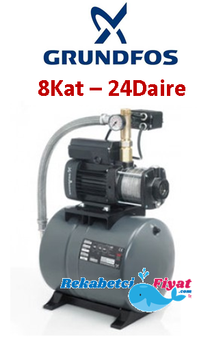 GRUNDFOS CM5-65 PT 60LT 1.75HP 220V Kendinden Tanklı Kademeli Paket Hidrofor