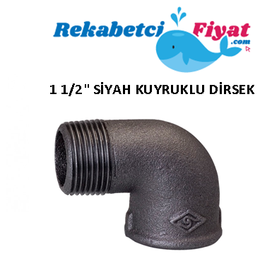 1 1/2'' Siyah Kuyruklu Dirsek