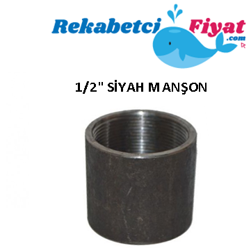 1/2'' Siyah Manşon