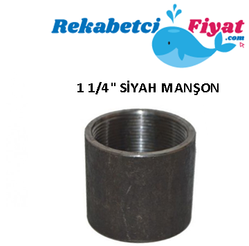 1 1/4'' Siyah Manşon