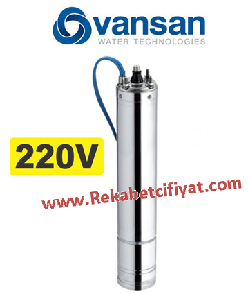 VANSAN VSM 04/1,5M 1,5HP 220V 4'' Derin Kuyu Dalgıç Motor