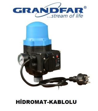 Grandfar HİDROMAT-GFAm3AK   -220 VOLT - Kablolu - Otomatik Basınç Ünitesi (1.5-3.0 Bar çalıştırma basıncı)