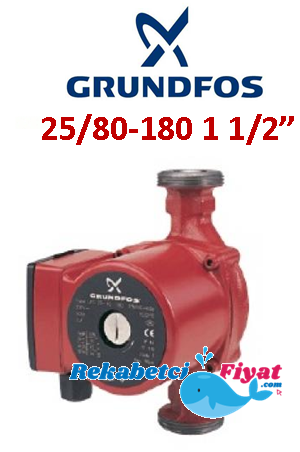 GRUNDFOS UPS2 25/80-180 1 1/2\'\' Çıkışlı 3 Hızlı Dişli Sirkülasyon Pompası